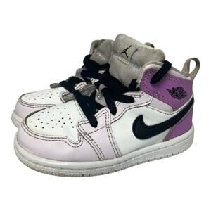Nike Air Jordan 1 Mid Barely Grape DQ8425-501 Size 8C Toddler
